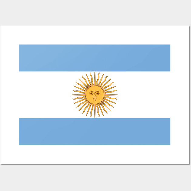 Flag of Argentina Wall Art by Bravuramedia